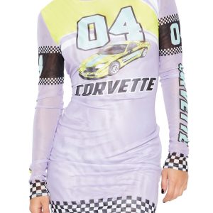 Corvette Graphic Mini Dress