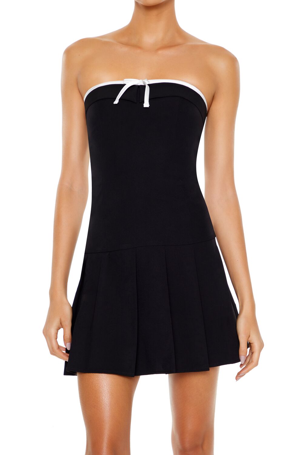 Strapless Bow Mini Dress - Image 5