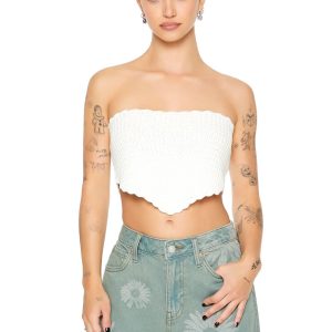 Crochet Sweater-Knit Tube Top