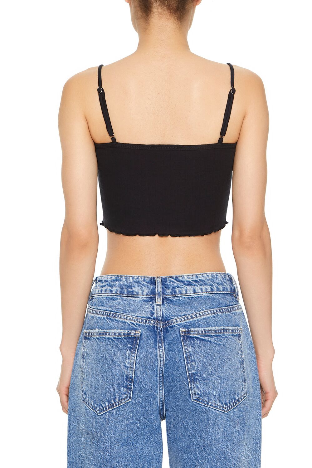 Rosette Lettuce-Edge Cropped Cami - Image 8