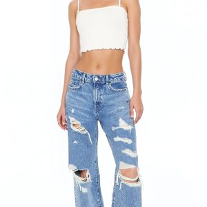 Rosette Lettuce-Edge Cropped Cami