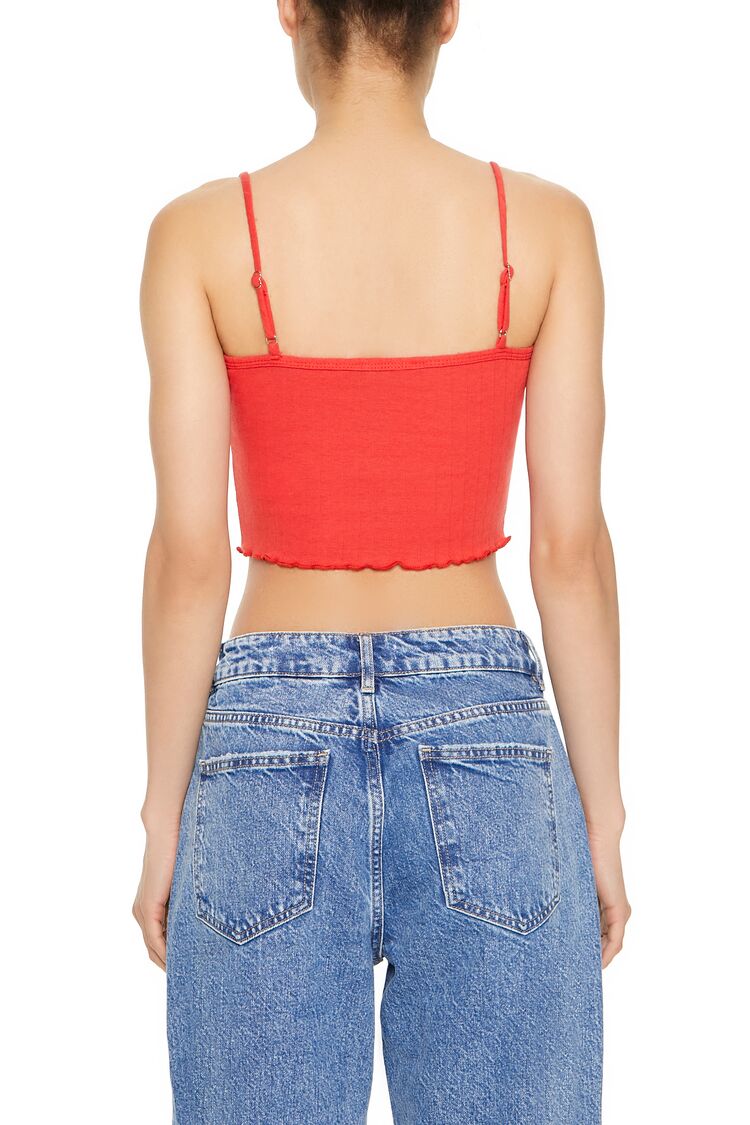 Rosette Lettuce-Edge Cropped Cami - Image 14