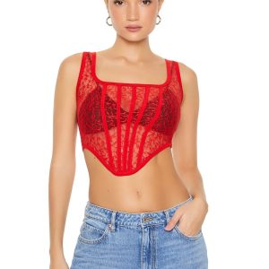 Lace Corset Crop Top