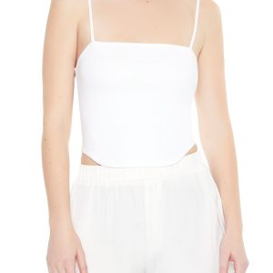 Cropped Dolphin-Hem Cami