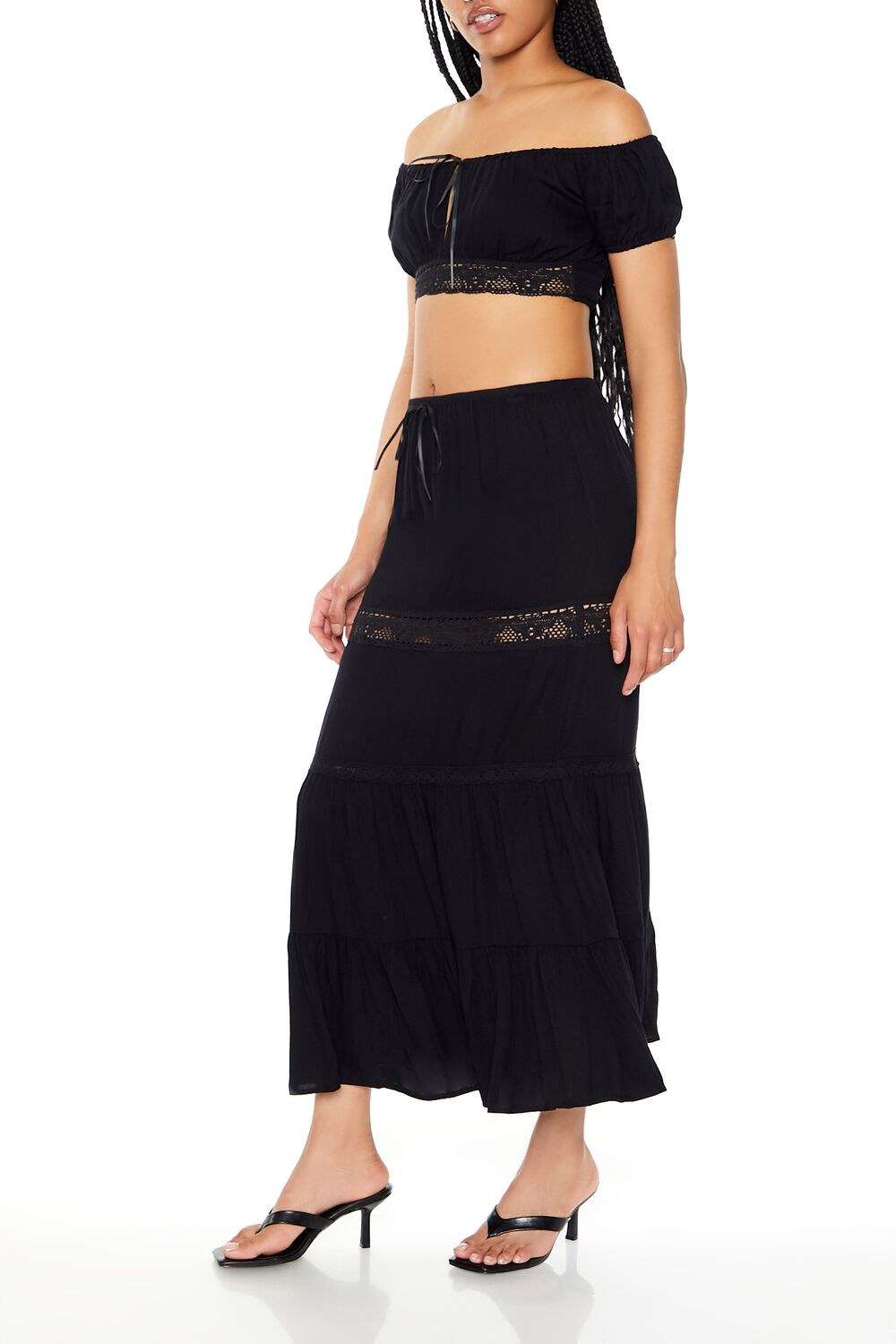 Off-the-Shoulder Top & Skirt Set - Image 2