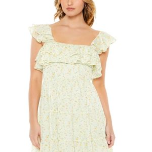 Ditsy Floral Ruffle Mini Dress
