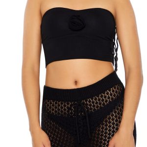 Cropped Sweetheart Tube Top
