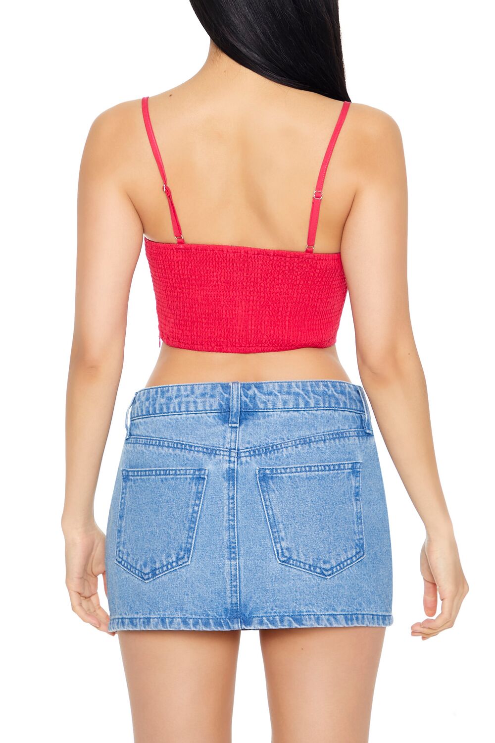 Crisscross Bustier Cropped Cami - Image 3