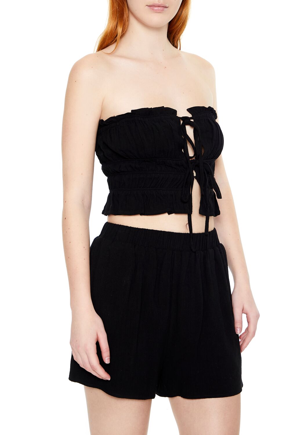 Tiered Ruffle-Trim Tube Top - Image 2