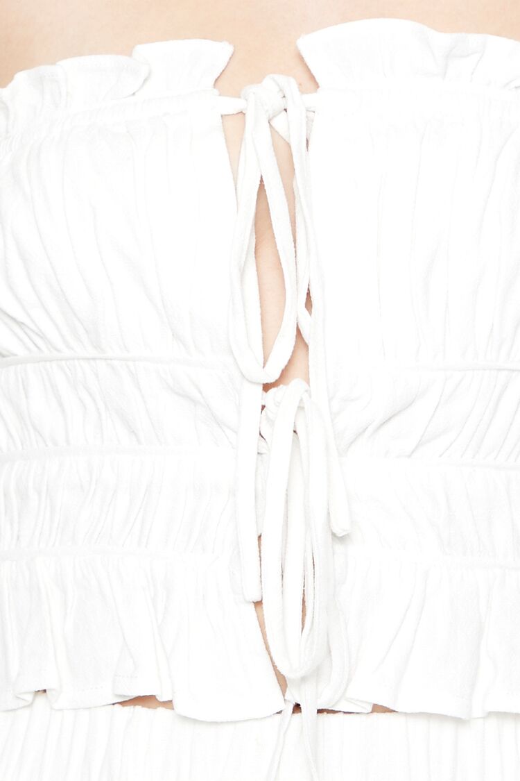 Tiered Ruffle-Trim Tube Top - Image 10