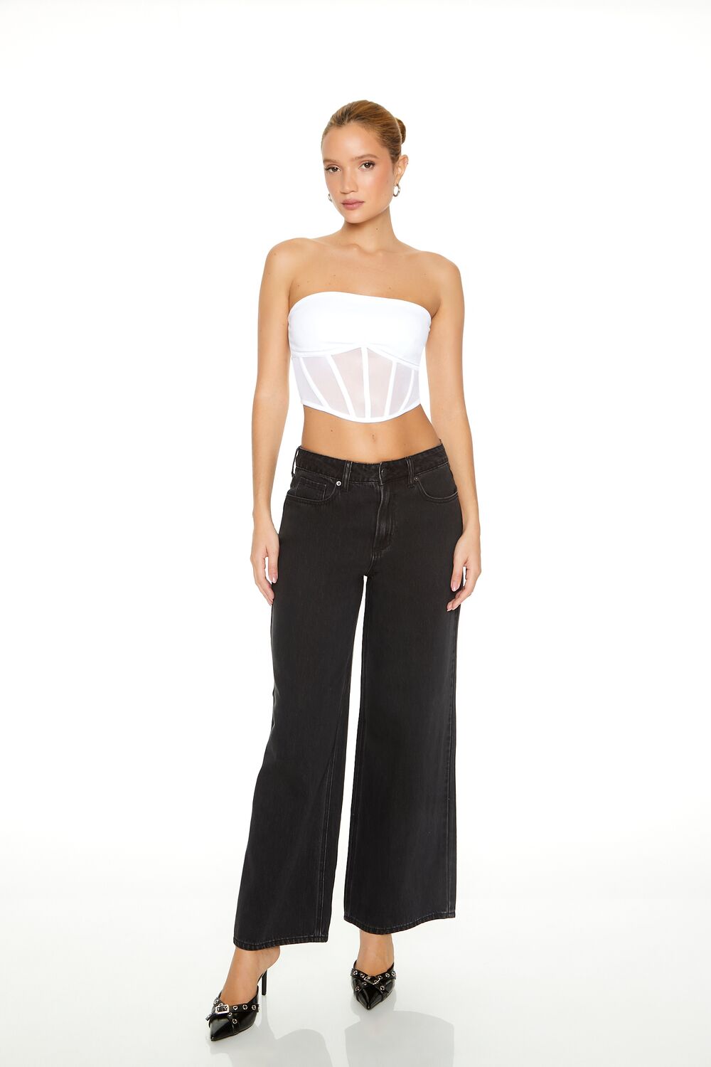 Bratz x F21 Cropped Corset Tube Top - Image 4