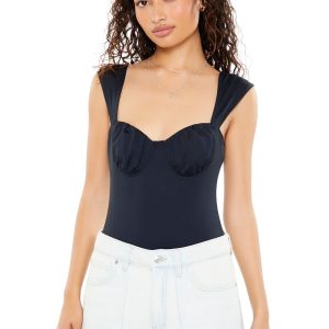 Ruched Sweetheart Bodysuit