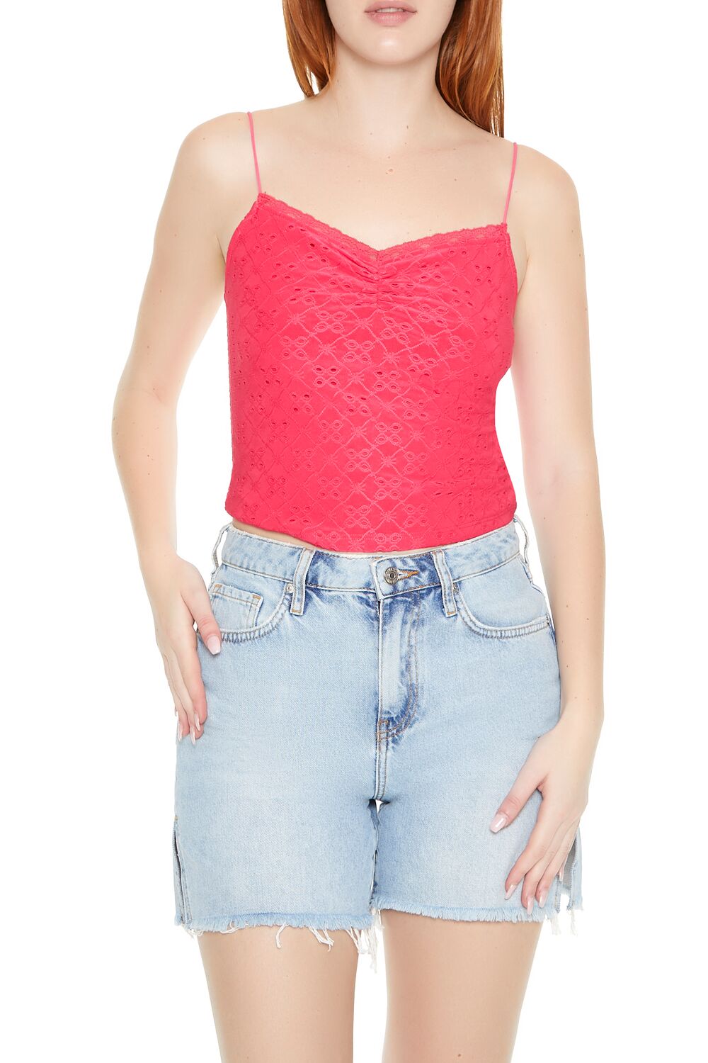 Eyelet Lace-Trim Cami - Image 6