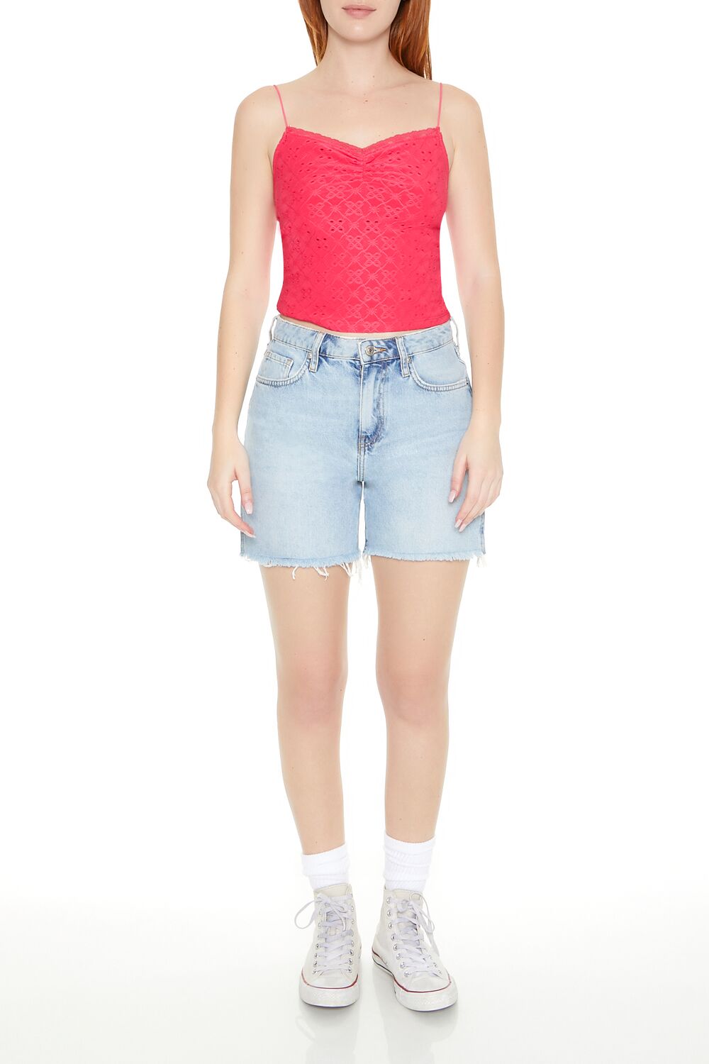 Eyelet Lace-Trim Cami - Image 9