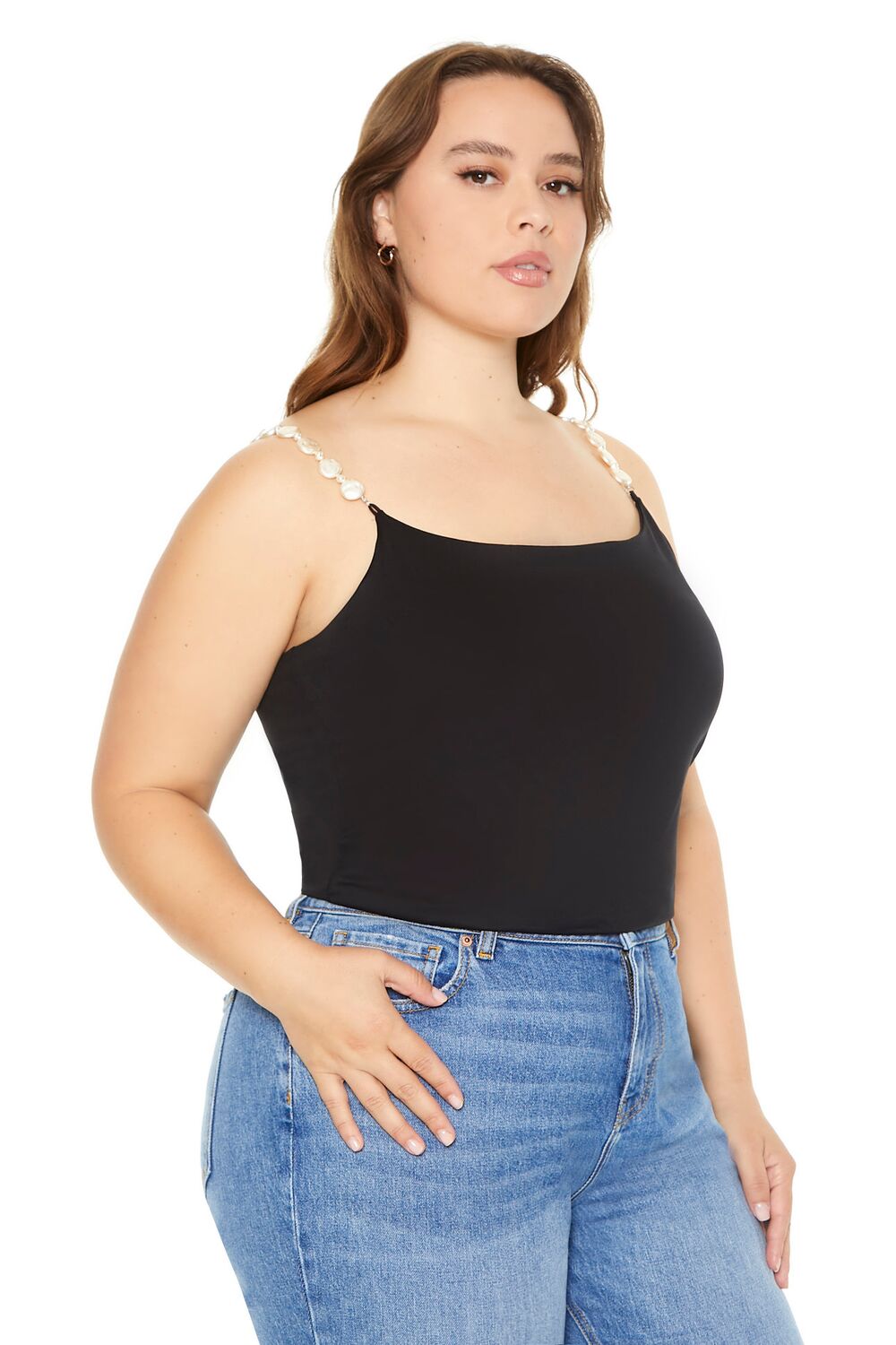 Plus Size Faux Pearl Cami - Image 2