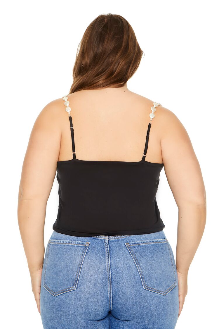 Plus Size Faux Pearl Cami - Image 3