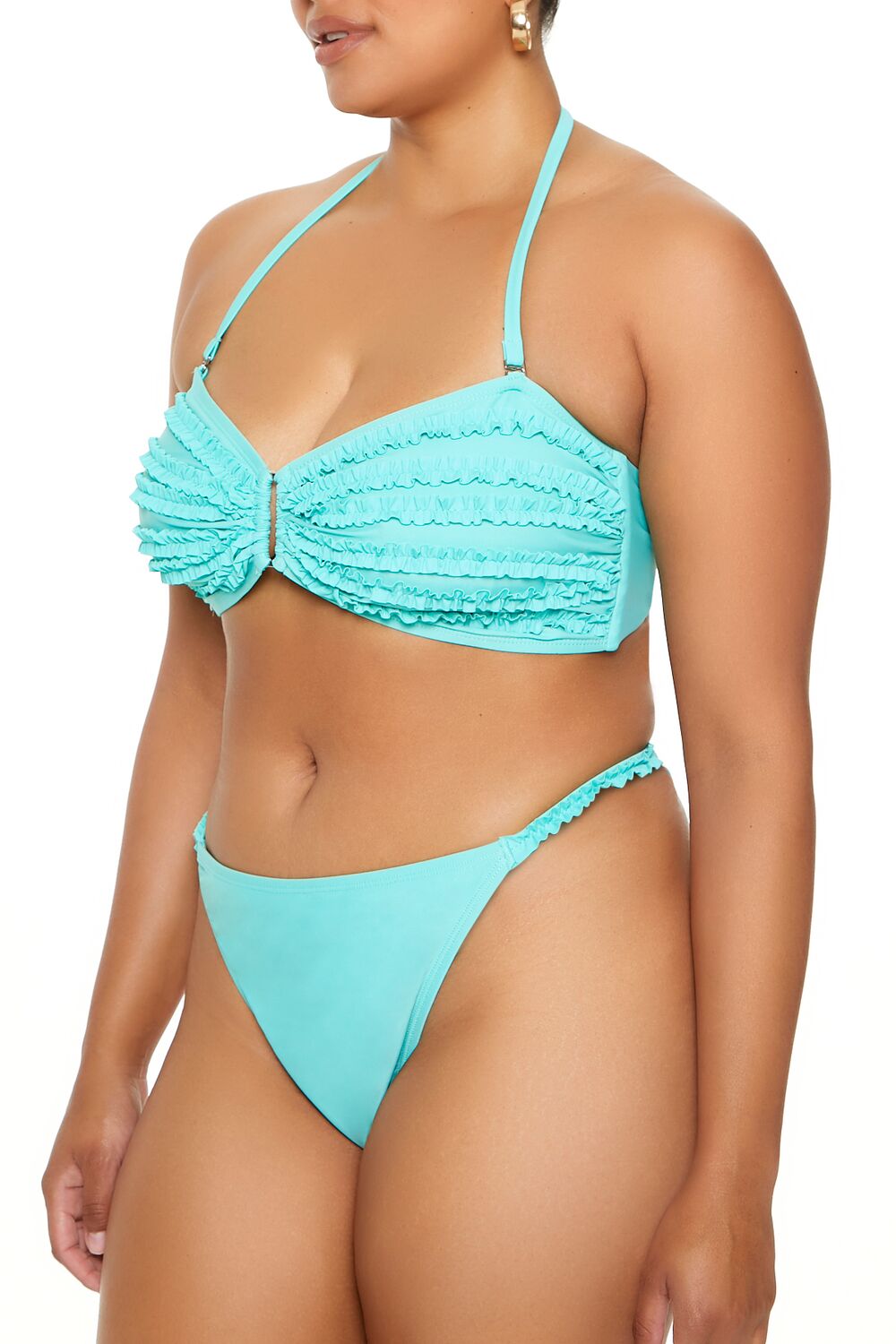 Plus Size Ruffle Bikini Bottoms - Image 2