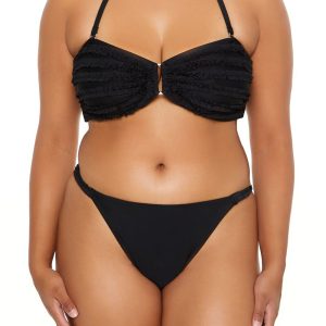 Plus Size Ruffle Bikini Bottoms