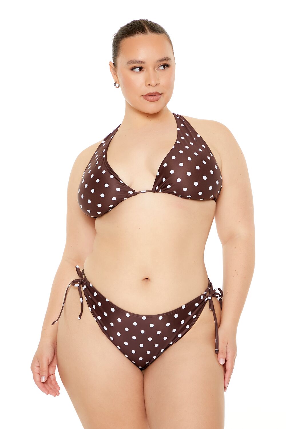 Plus Size Polka Dot Bikini Bottoms
