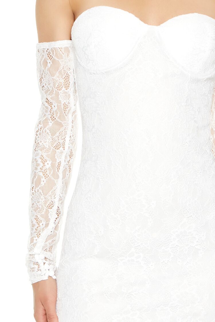 Lace Off-the-Shoulder Mini Dress - Image 5
