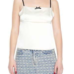 Satin Tie-Back Bow Cami