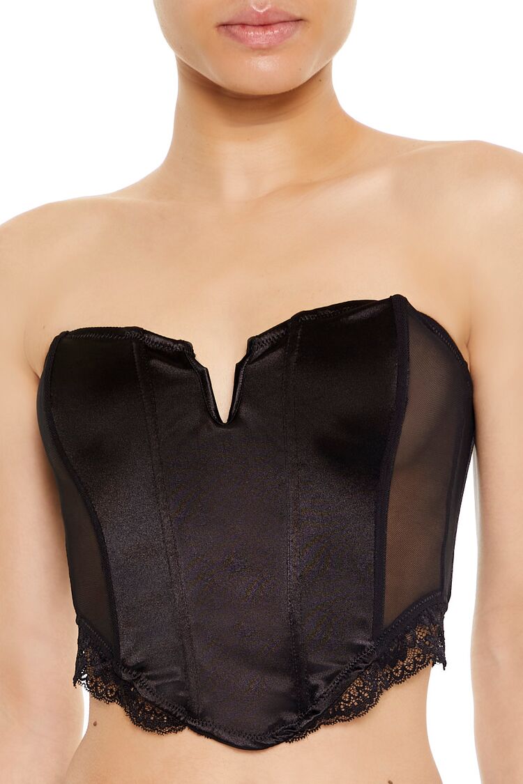 Lingerie Corset Tube Crop Top - Image 2