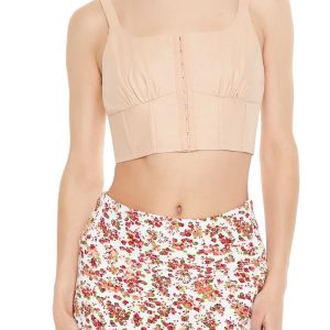 Hook-&-Eye Corset Crop Top