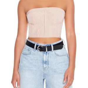 Striped Tube Crop Top