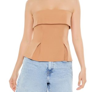 Foldover Strapless Top