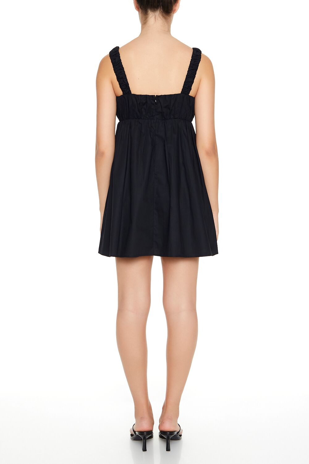 Poplin Babydoll Mini Dress - Image 2