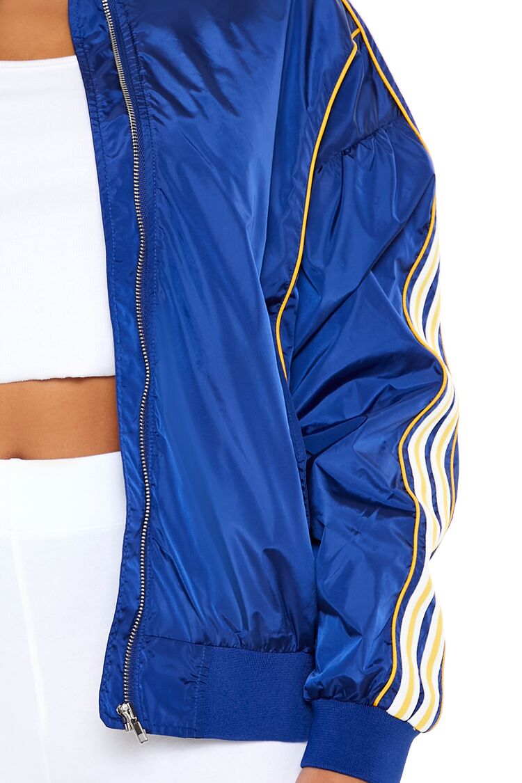 Varsity Zip-Up Bomber Jacket - Image 3