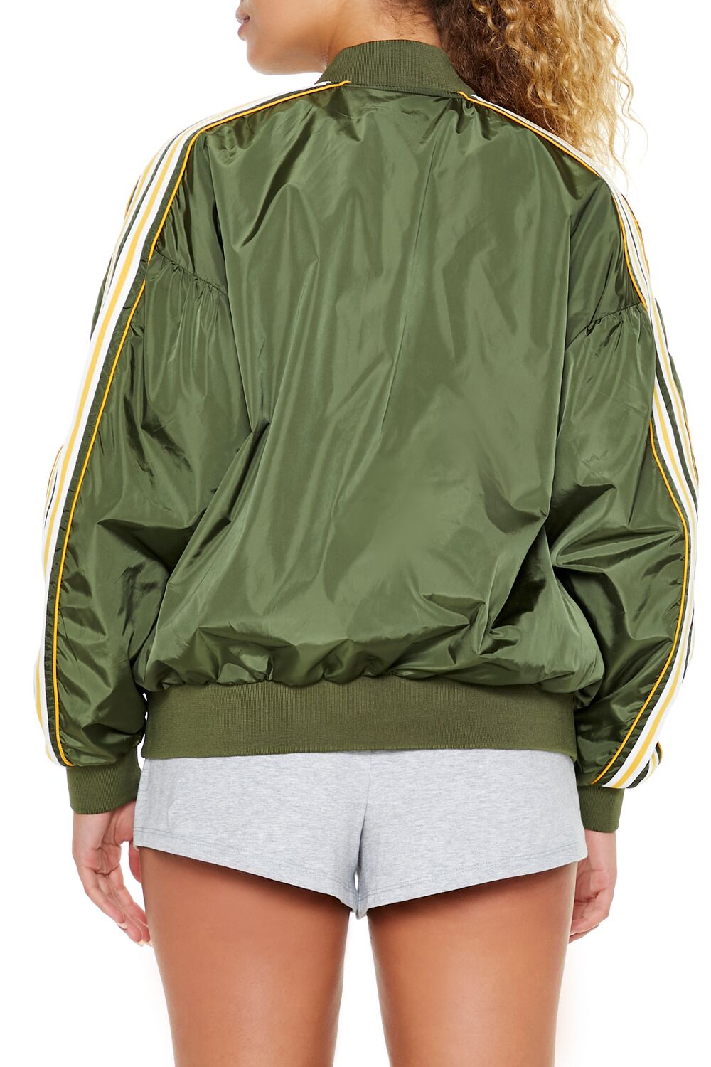 Varsity Zip-Up Bomber Jacket - Image 12