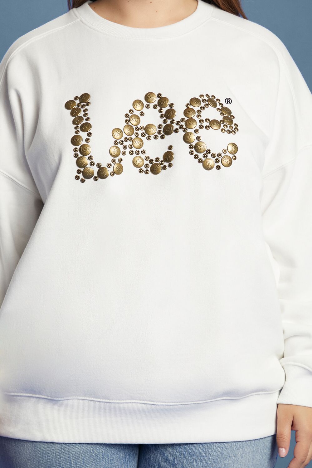 Plus Size Lee Embellished French Terry Pullover - Image 3