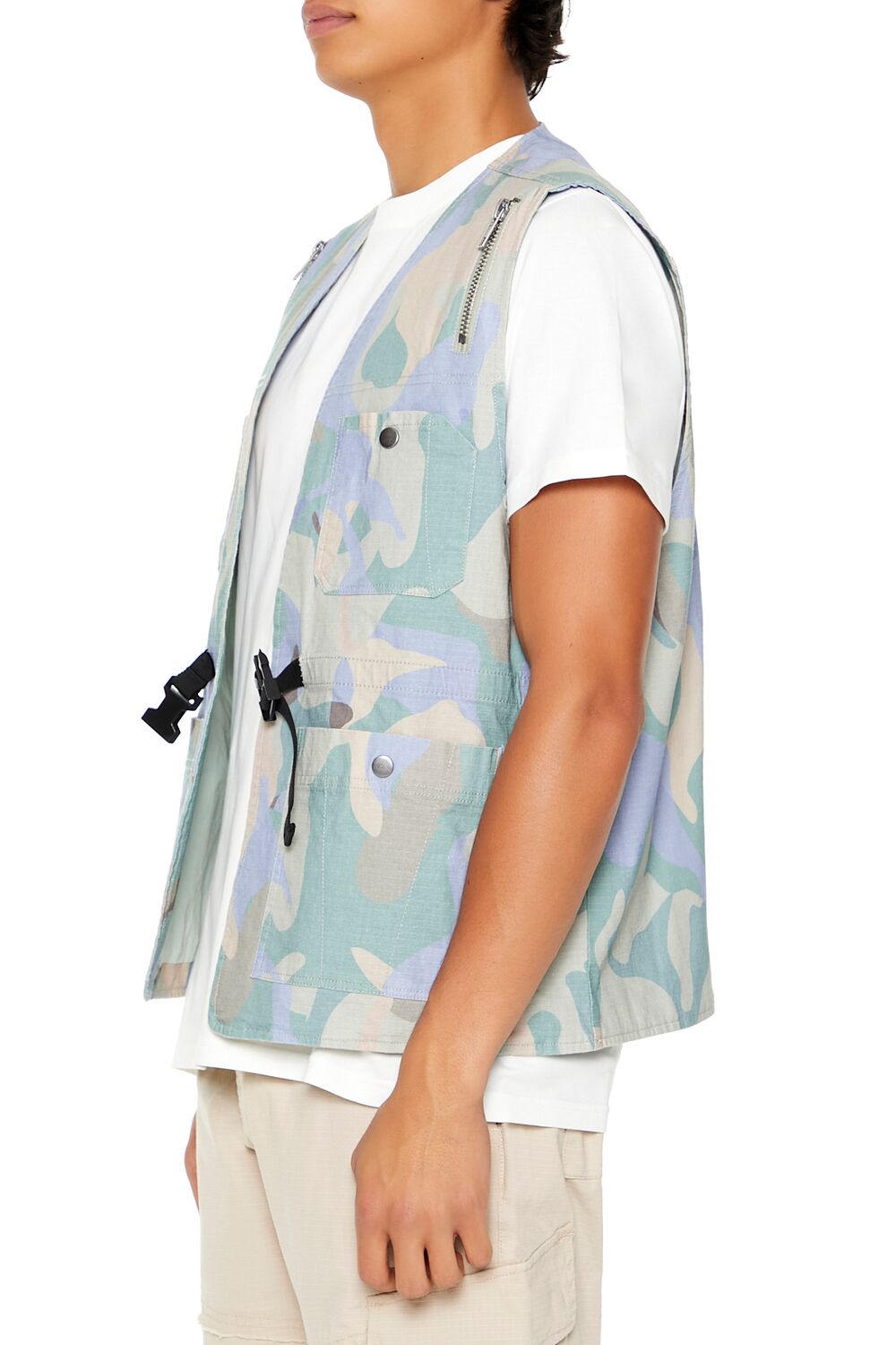 Camo Print Ripstop Vest - Image 3