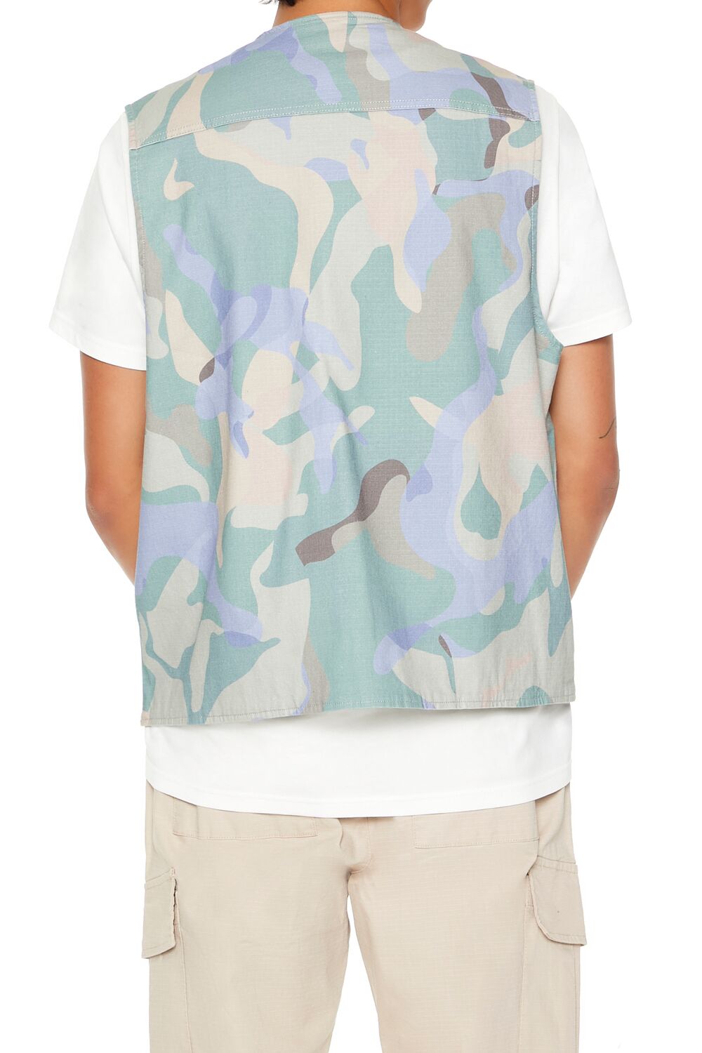 Camo Print Ripstop Vest - Image 4