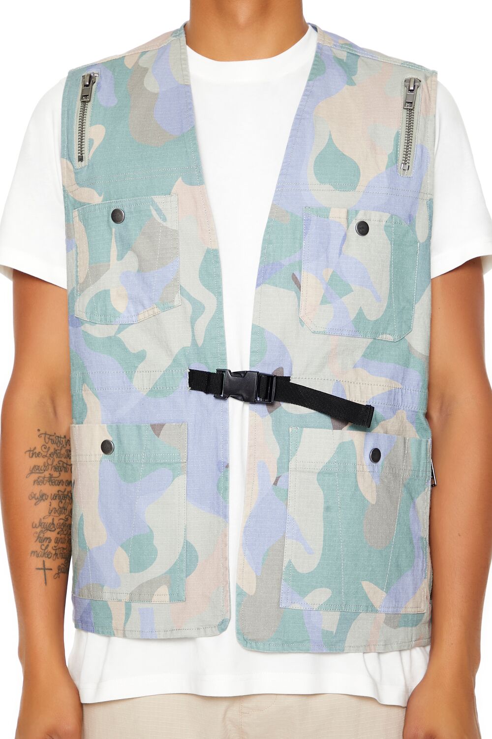 Camo Print Ripstop Vest - Image 5