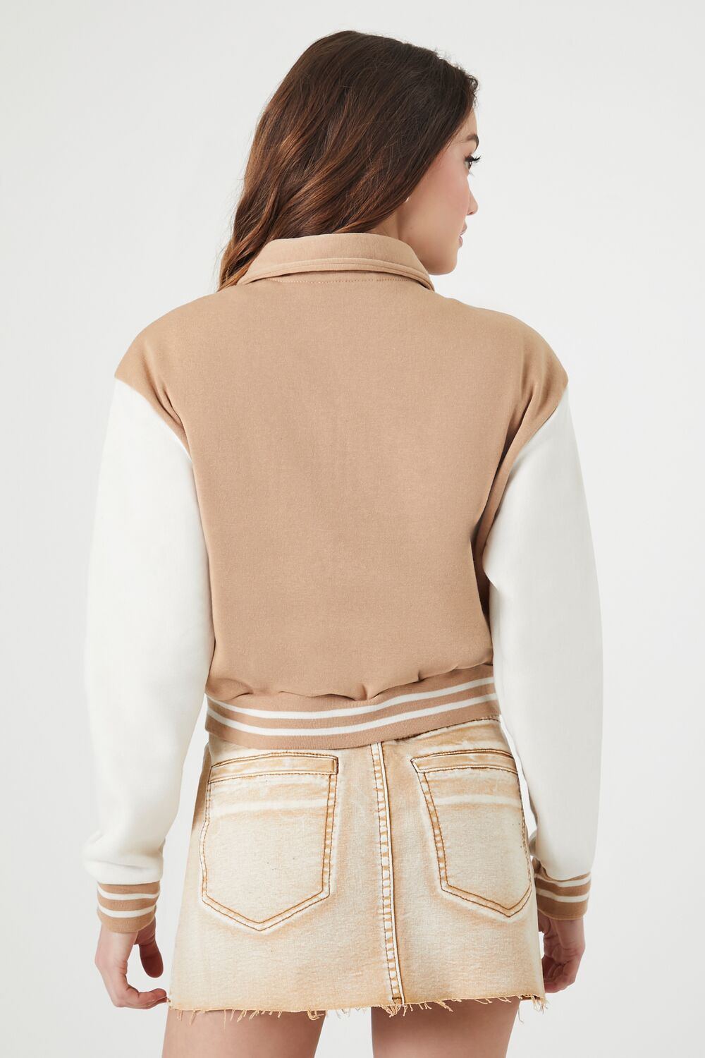 Varsity Letterman Bomber Jacket - Image 3