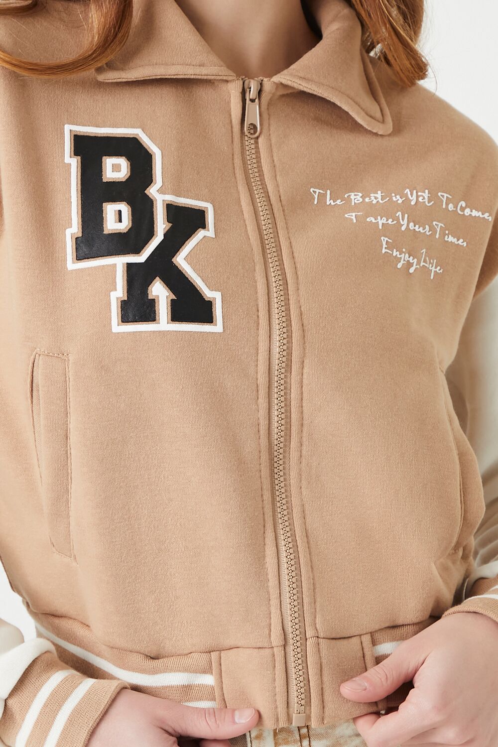 Varsity Letterman Bomber Jacket - Image 5