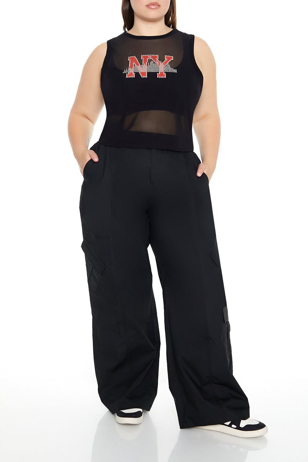 Plus Size Rhinestone NY Tank Top - Image 2