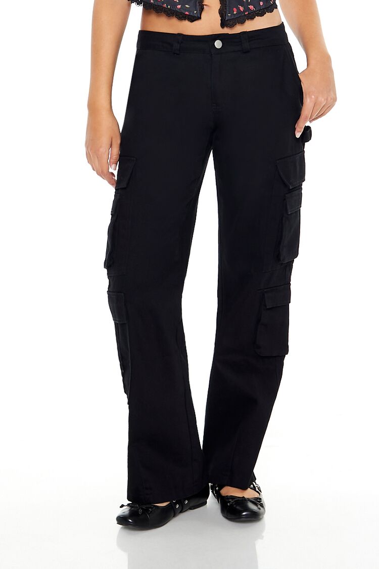 Twill-Low-Rise Cargo Pants - Image 2
