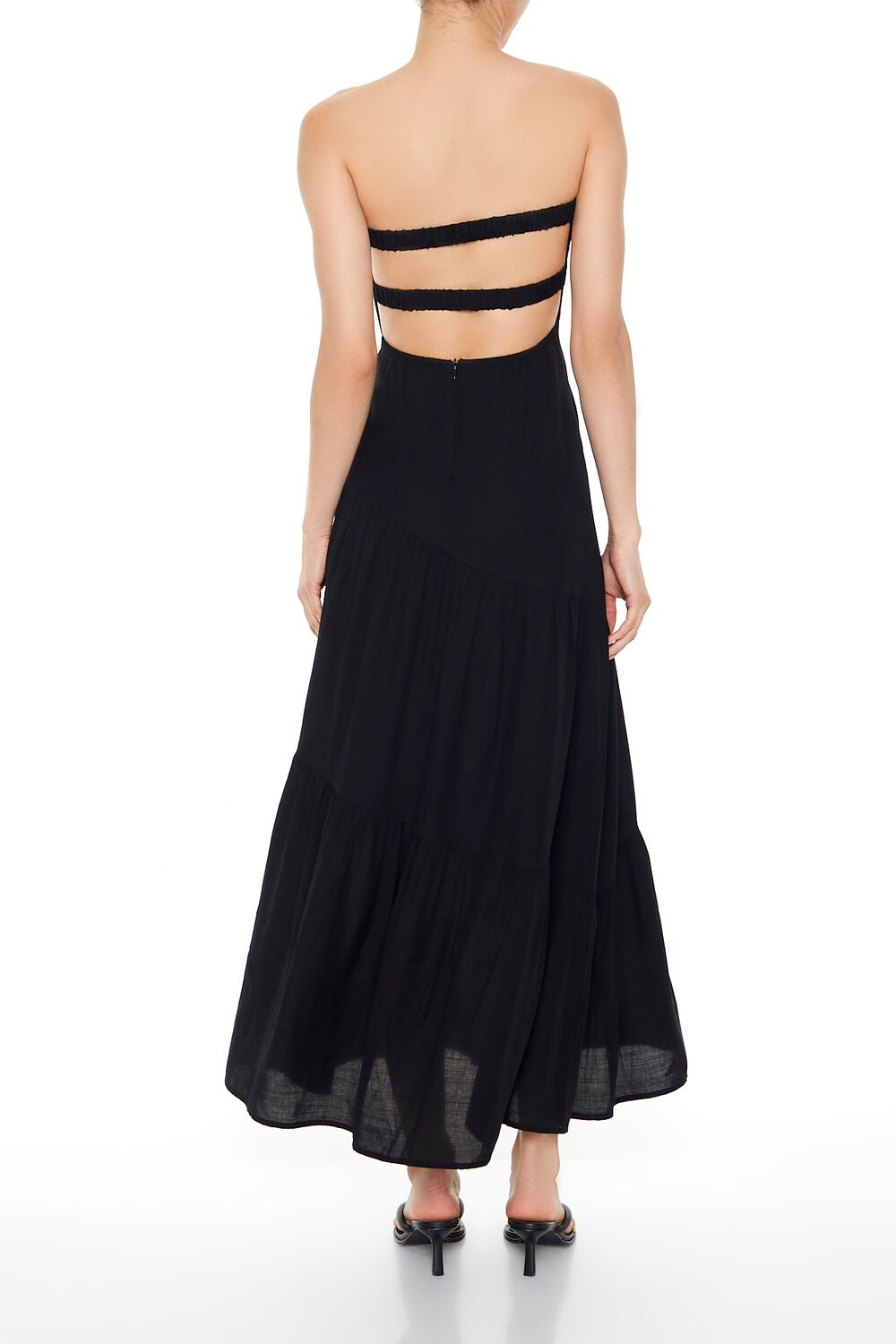 Strapless Asymmetrical Maxi Dress - Image 5