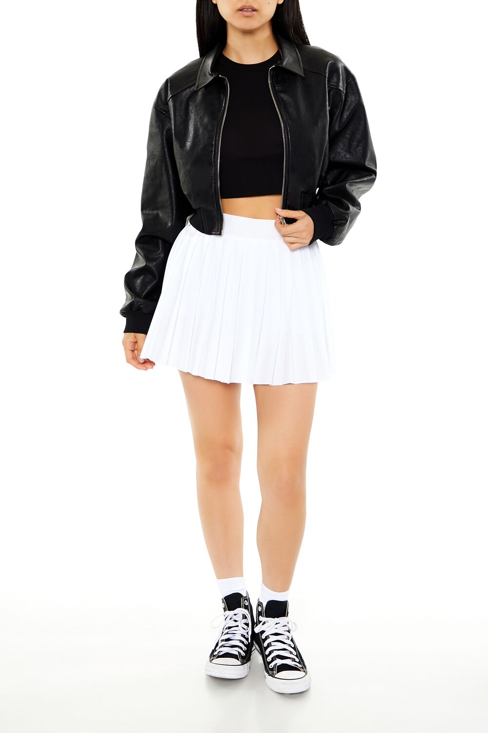 Pleated Mini Tennis Skort - Image 23