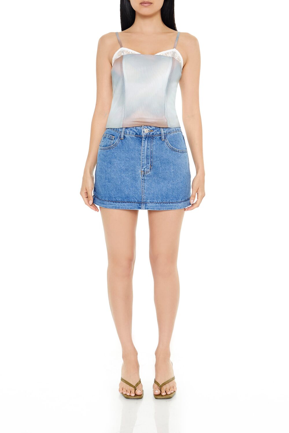 Convertible Denim Maxi Skirt - Image 2