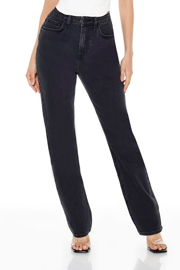 High-Rise Straight Jeans - Image 7