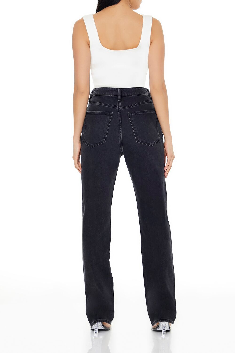 High-Rise Straight Jeans - Image 9
