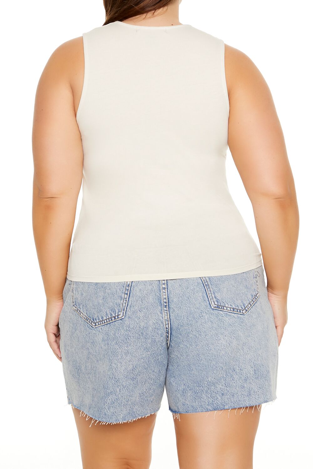 Plus Size Ruched Cutout Tank Top - Image 6