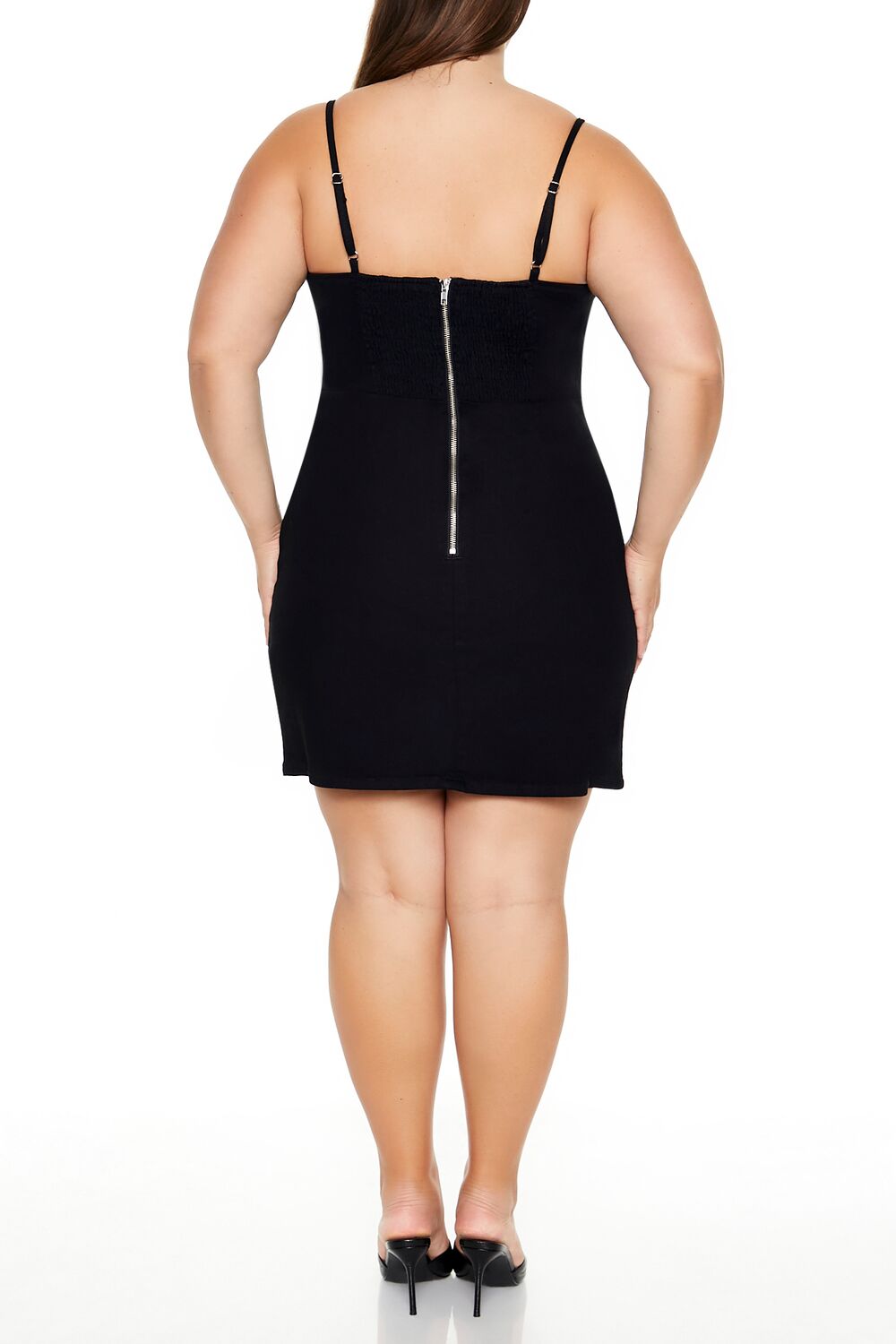 Plus Size Rhinestone Striped Dress - Image 5