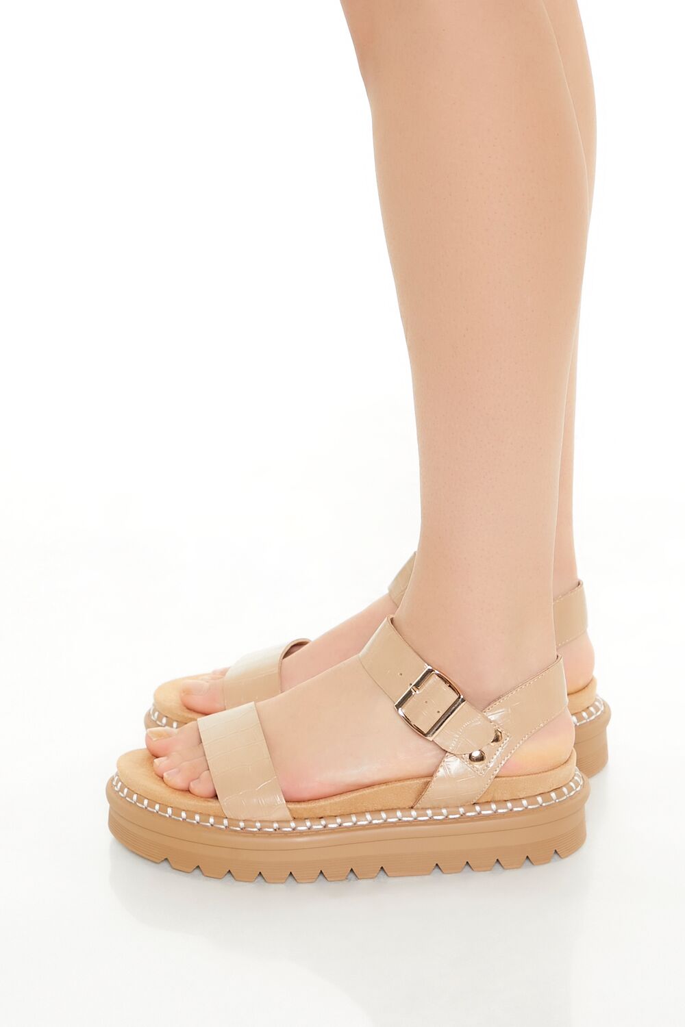 Faux Croc Lug-Sole Sandals - Image 6