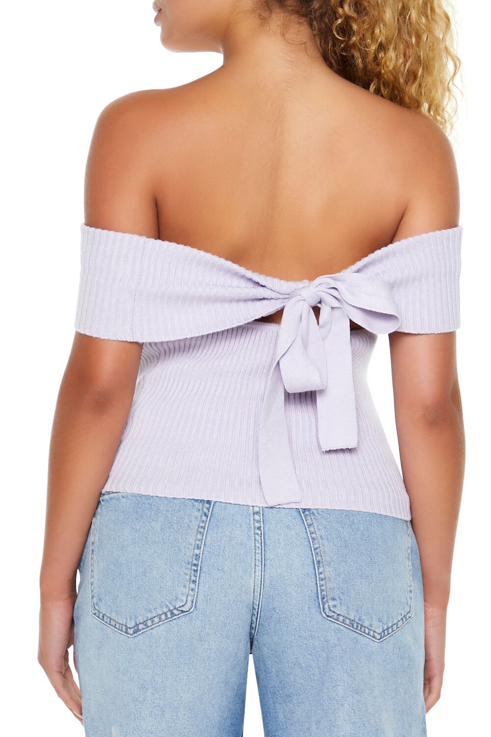 Off-the-Shoulder Sweater-Knit Top - Image 12