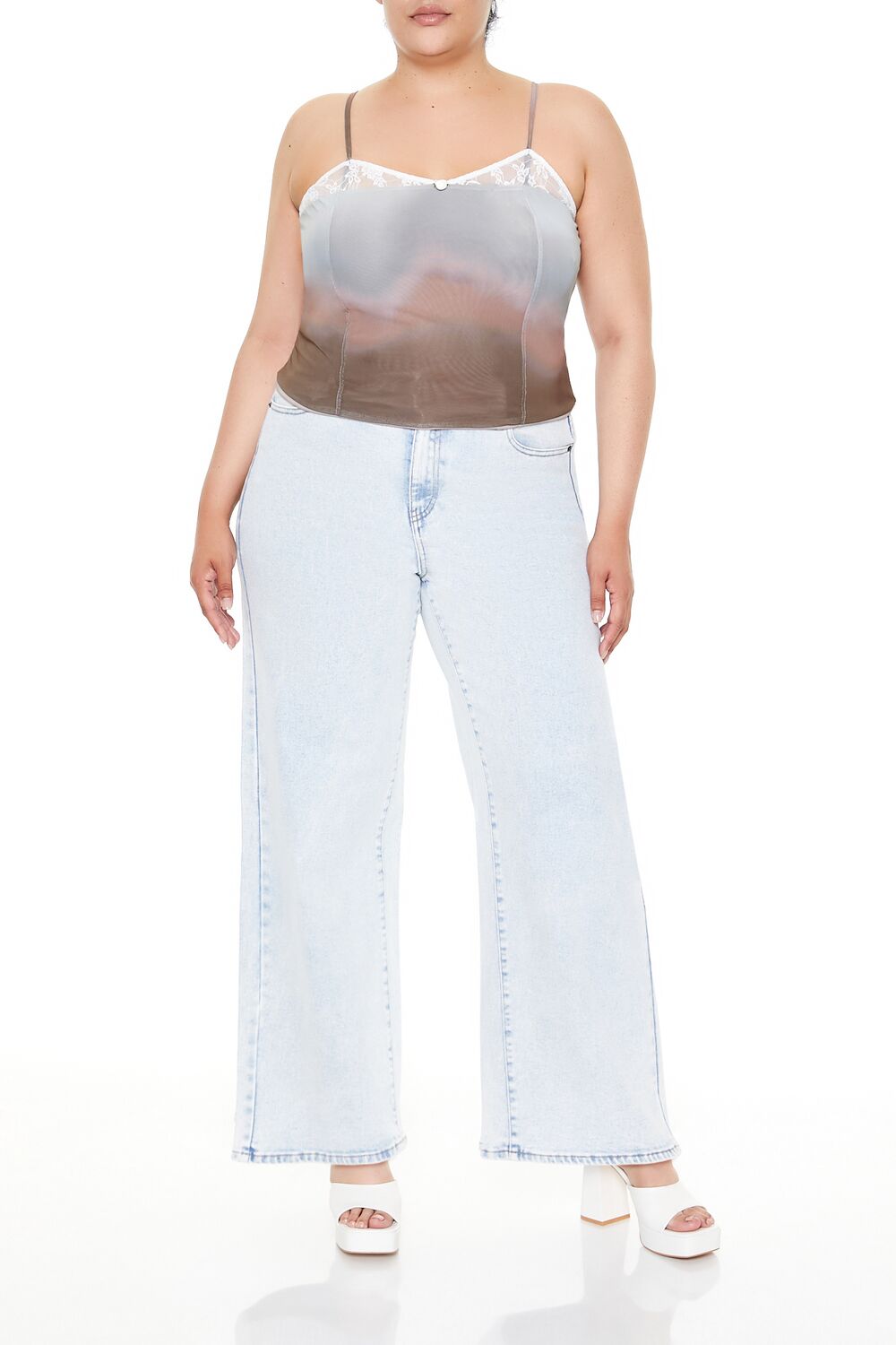 Plus Size Gradient Cropped Cami - Image 2